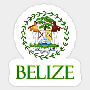 Belize - Coat of Arms Design Sticker